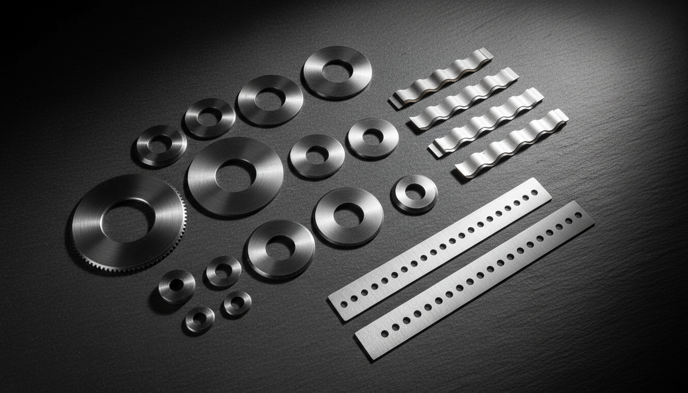 Range of industrial blades and knives